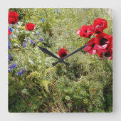 Zeit für Pupien Quadratische Wanduhr (Vorderseite)