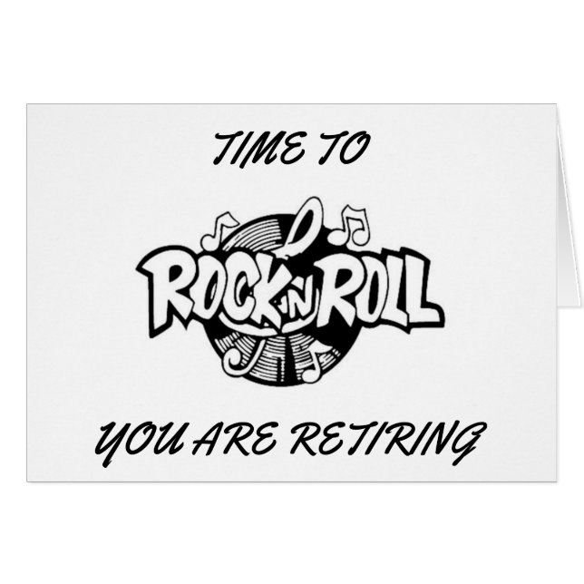 ZEIT FÜR "ROCK AND ROLL" **RETIRING** (Vorderseite (Horizontal))