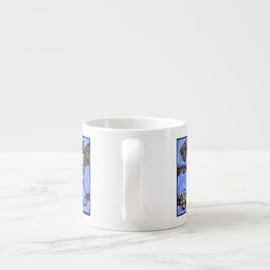 Zeit für Schädelboote - Pop Goth Nightmare Surreal Espressotasse (Rückseite)