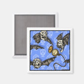 Zeit für Schädelboote - Pop Goth Nightmare Surreal Magnet (Vorderseite/Rückseite)