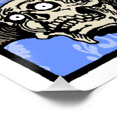 Zeit für Schädelboote - Pop Goth Nightmare Surreal Poster (Ecke)