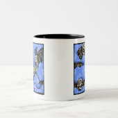 Zeit für Schädelboote - Pop Goth Nightmare Surreal Zweifarbige Tasse (Mittel)