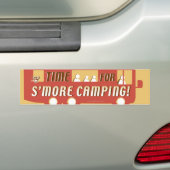 "Zeit für s'more Camping! " Autoaufkleber (Auf Auto)