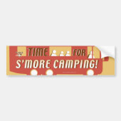 "Zeit für s'more Camping! " Autoaufkleber (Vorne)