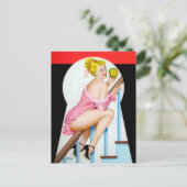 Zeit für Spaß Button Up Postkarte (Stehend Vorderseite)