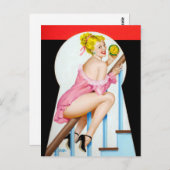 Zeit für Spaß Button Up Postkarte (Vorne/Hinten)