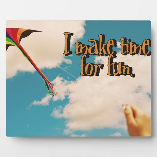 Zeit für Spaß Fotoplatte (Vorderseite)