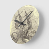 Zeit für Sushi! Kraken Clock Runde Wanduhr (Winkel)