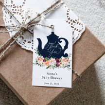 Zeit für Tea Baby Dusche Danke für die Geschenktas