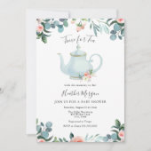 Zeit für Tea Baby Dusche Einladung (Vorderseite)