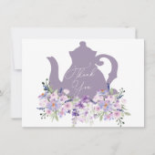 Zeit für Tea Lavender Dusche Danke Karte (Vorderseite)