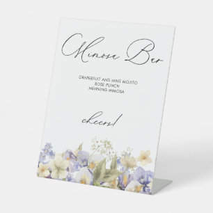 Zeit für Tea Mimosa Bar Brautparty Sockelschild