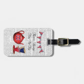 Zeit für Tee 2 Gepäckanhänger (Vorderseite horizontal)