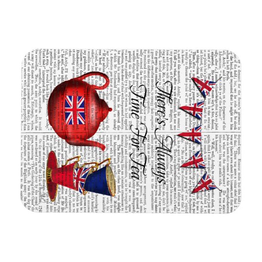 Zeit für Tee 2 Magnet (Horizontal)