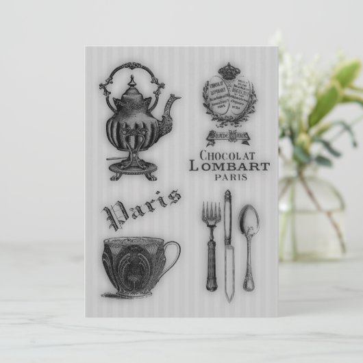 Zeit für Tee #5 Einladung (Stehend Vorderseite)