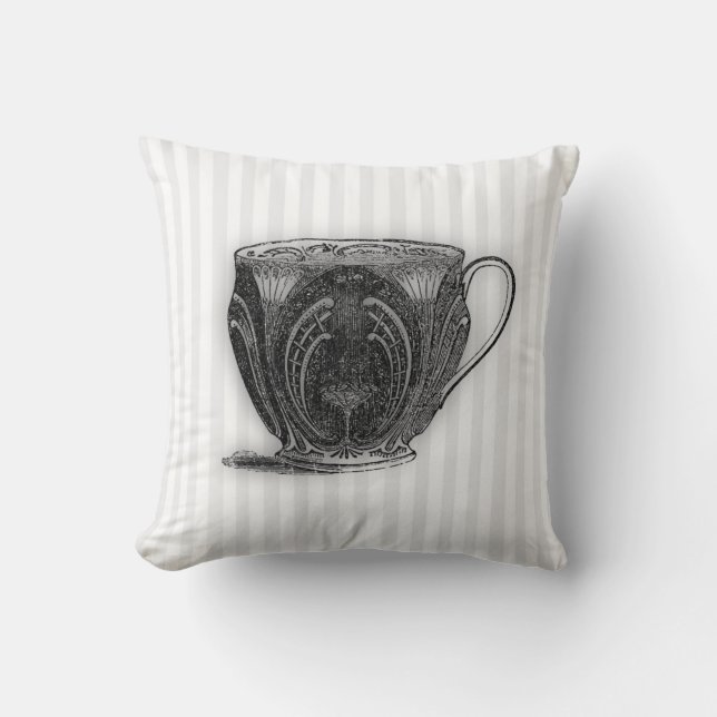 Zeit für Tee#8 Teacup Kissen (Vorderseite)