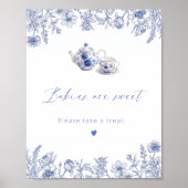 Zeit für Tee-Baby-Dusche Babys sind süß Poster (Vorne)