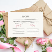 Zeit für Tee-Boho Blumenkohl-Brautparty Rezept Begleitkarte