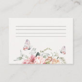 Zeit für Tee-Boho Blumenkohl-Brautparty Rezept Begleitkarte (Rückseite)