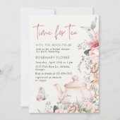 Zeit für Tee-Boho-Brautparty Einladung (Vorderseite)