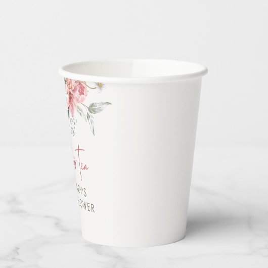 Zeit für Tee-Boho-Brautparty Pappbecher (Links)