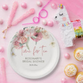 Zeit für Tee-Boho-Brautparty Pappteller (Party)