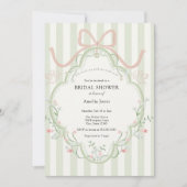 Zeit für Tee-Brautparty-Wildblume Einladung (Vorderseite)