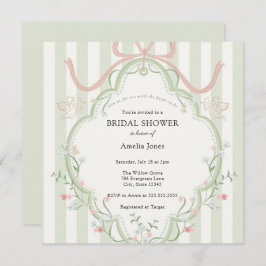 Zeit für Tee-Brautparty-Wildblume Einladung