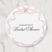 Zeit für Tee-Brautparty-Wildblume Geschenkanhänger (Rückseite)