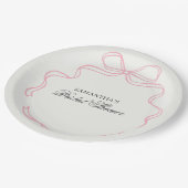 Zeit für Tee-Brautparty-Wildblume Pappteller (Schrägansicht)