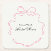 Zeit für Tee-Brautparty-Wildblume Rechteckiger Pappuntersetzer (Vorderseite)