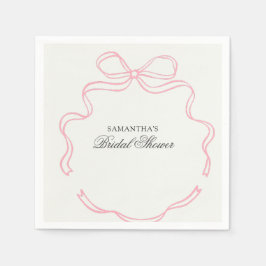 Zeit für Tee-Brautparty-Wildblume Serviette