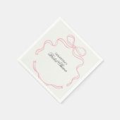 Zeit für Tee-Brautparty-Wildblume Serviette (Ecke)