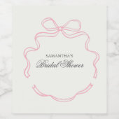 Zeit für Tee-Brautparty-Wildblume Weinetikett (Einzelnes Label)