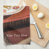 Zeit für Tee-Design Geschirrtuch (Viertel Falte)