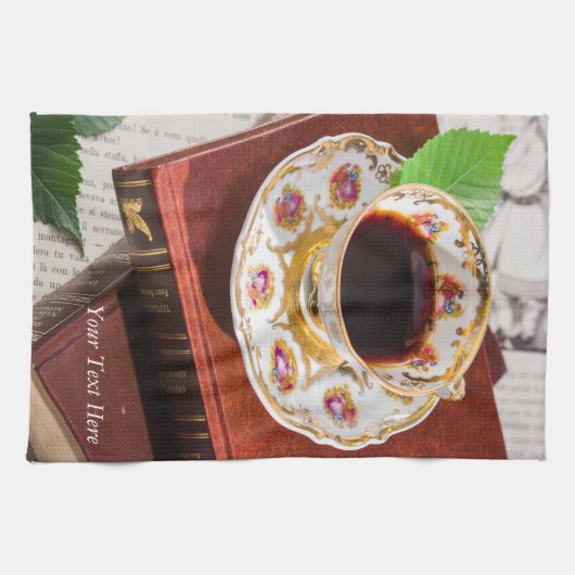 Zeit für Tee-Design Geschirrtuch (Horizontal)