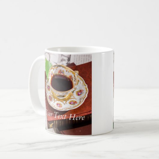 Zeit für Tee-Design Kaffeetasse (Vorderseite Links)