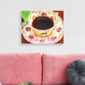 Zeit für Tee-Design Leinwanddruck (Insitu (Wohnzimmer))
