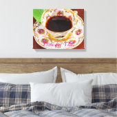 Zeit für Tee-Design Leinwanddruck (Insitu (Schlafzimmer))