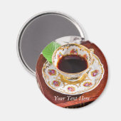 Zeit für Tee-Design Magnet (Vorderseite/Rückseite)