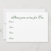 Zeit für Tee-Einladung Einladung (Rückseite)