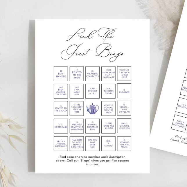 Zeit für Tee finden Sie das Bingo Game (Von Creator hochgeladen)