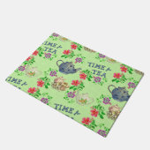 ZEIT für TEE Fußmatte (Schrägansicht)