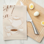 Zeit für Tee Geschirrtuch (Viertel Falte)