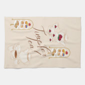 Zeit für Tee Geschirrtuch (Horizontal)