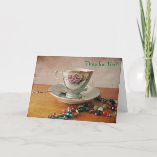 Zeit für Tee? Karte (Vorderseite)