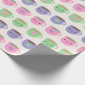 Zeit für Tee - Kawaii Cup of Tea Geschenkpapier (Ecke)