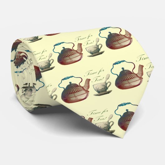 Zeit für Tee Krawatte (Gerollt)