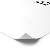 Zeit für Tee-Lila Babydusche Begrüßungszeichen Poster (Ecke)