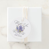 Zeit für Tee Lila Teekessel Brautparty Geschenkanhänger (Beispiel)